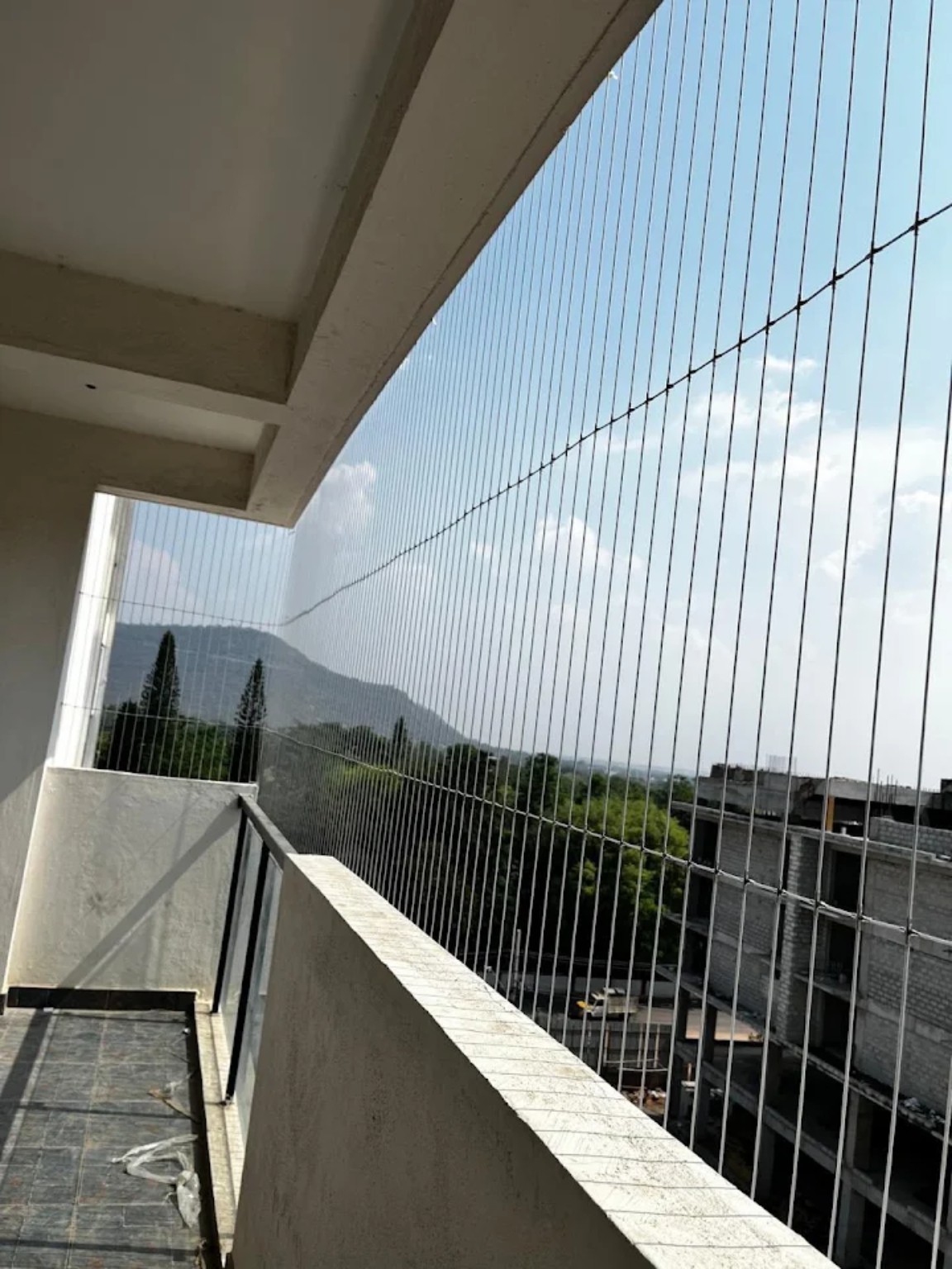 Invisible grill installation in Pragathi Nagar, Hyderabad